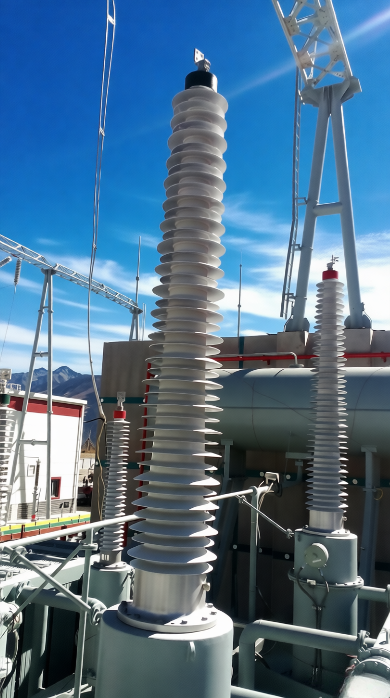 252kV Transformer Bushing in Operation at Sichuan Batang Substation (China State Grid Project) — Image 3